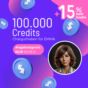 100.000 Credits Emma Trostspenderin Chatguthaben