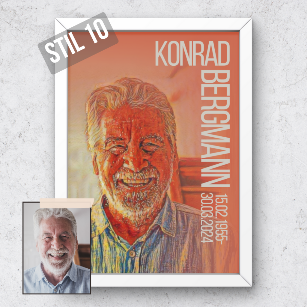 Trauerposter Erinnerungsposter Erinnerung Poster Sterben Tod Abschied