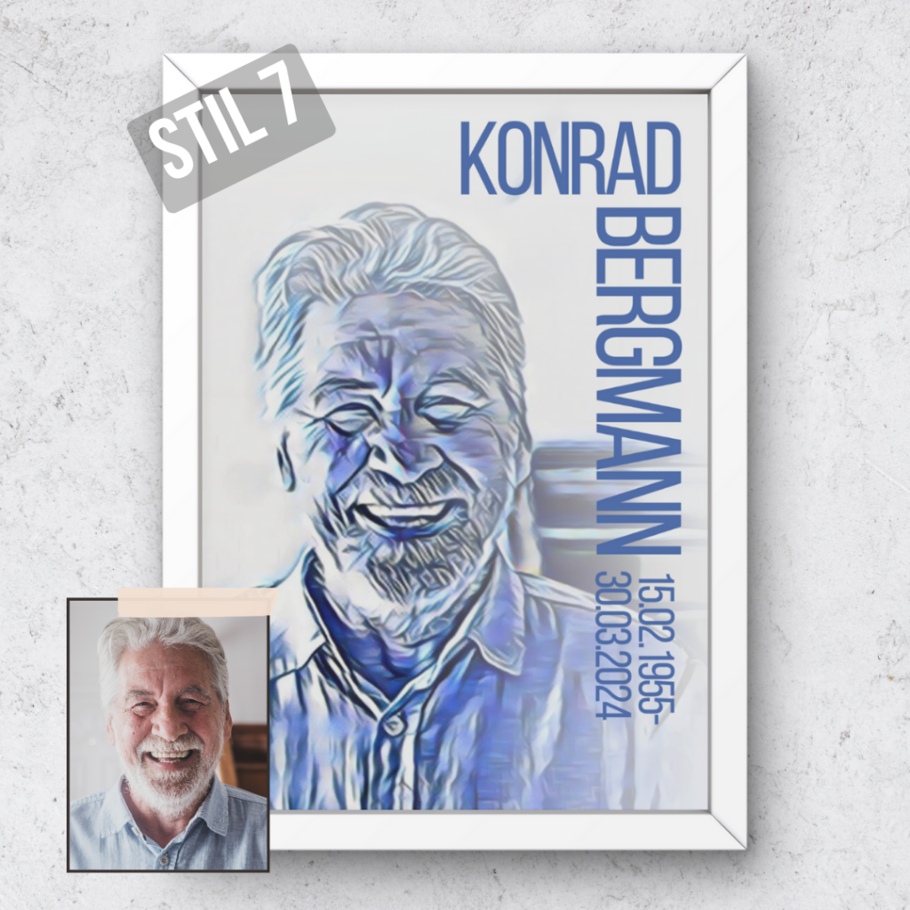 Trauerposter Erinnerungsposter Erinnerung Poster Sterben Tod Abschied