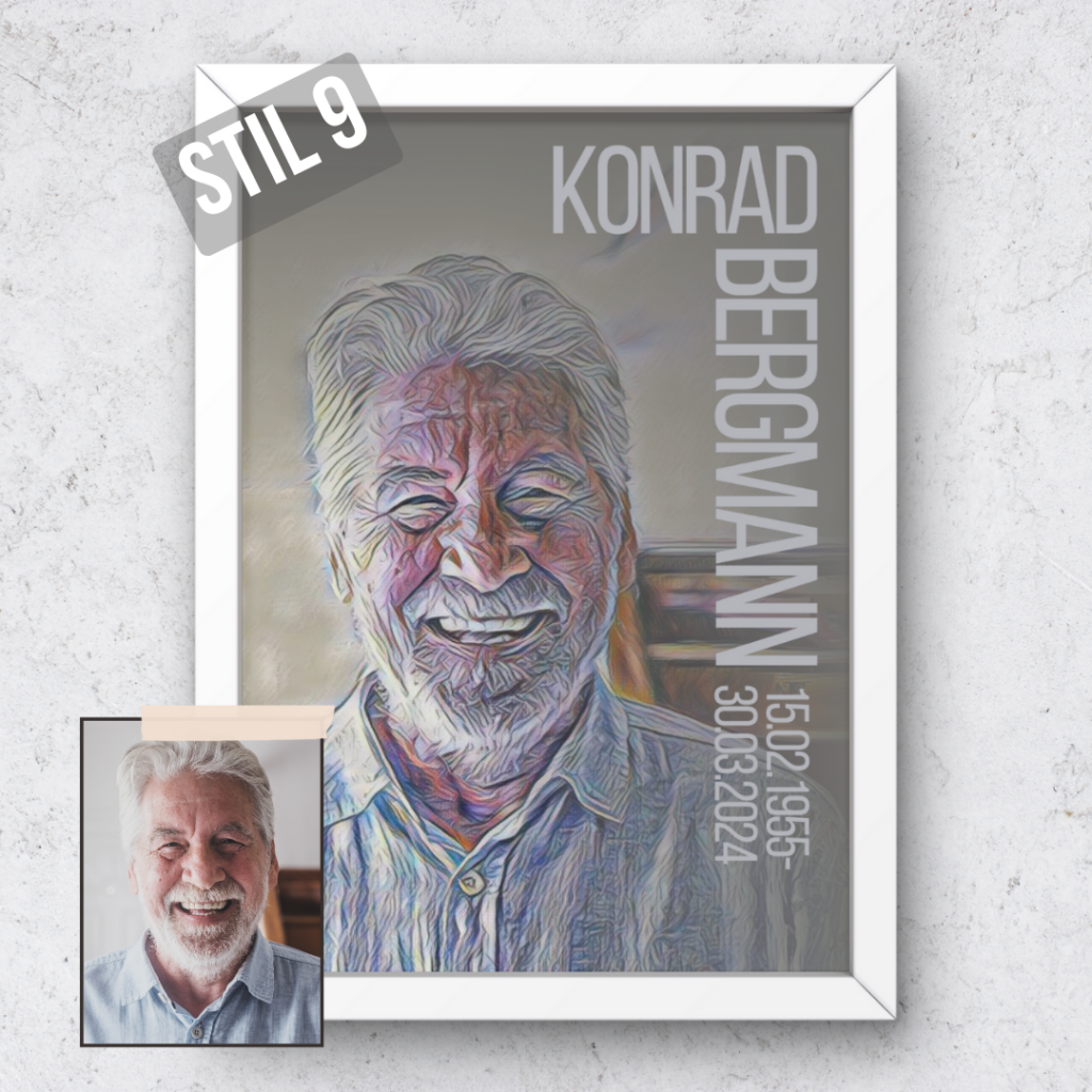 Trauerposter Erinnerungsposter Erinnerung Poster Sterben Tod Abschied