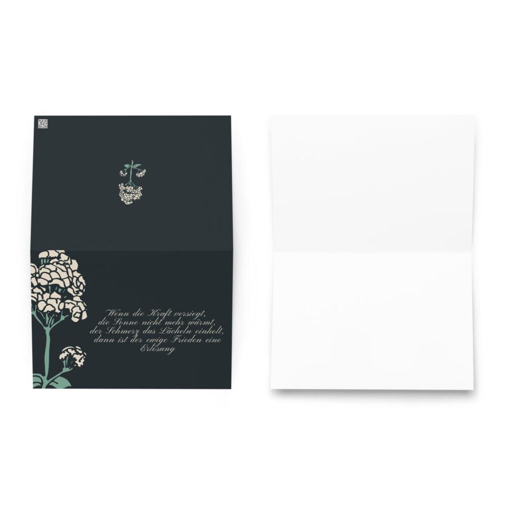 Trauerkarte schreiben gestalten Trauerspruch individualisiert personalisiert Karte Trauer